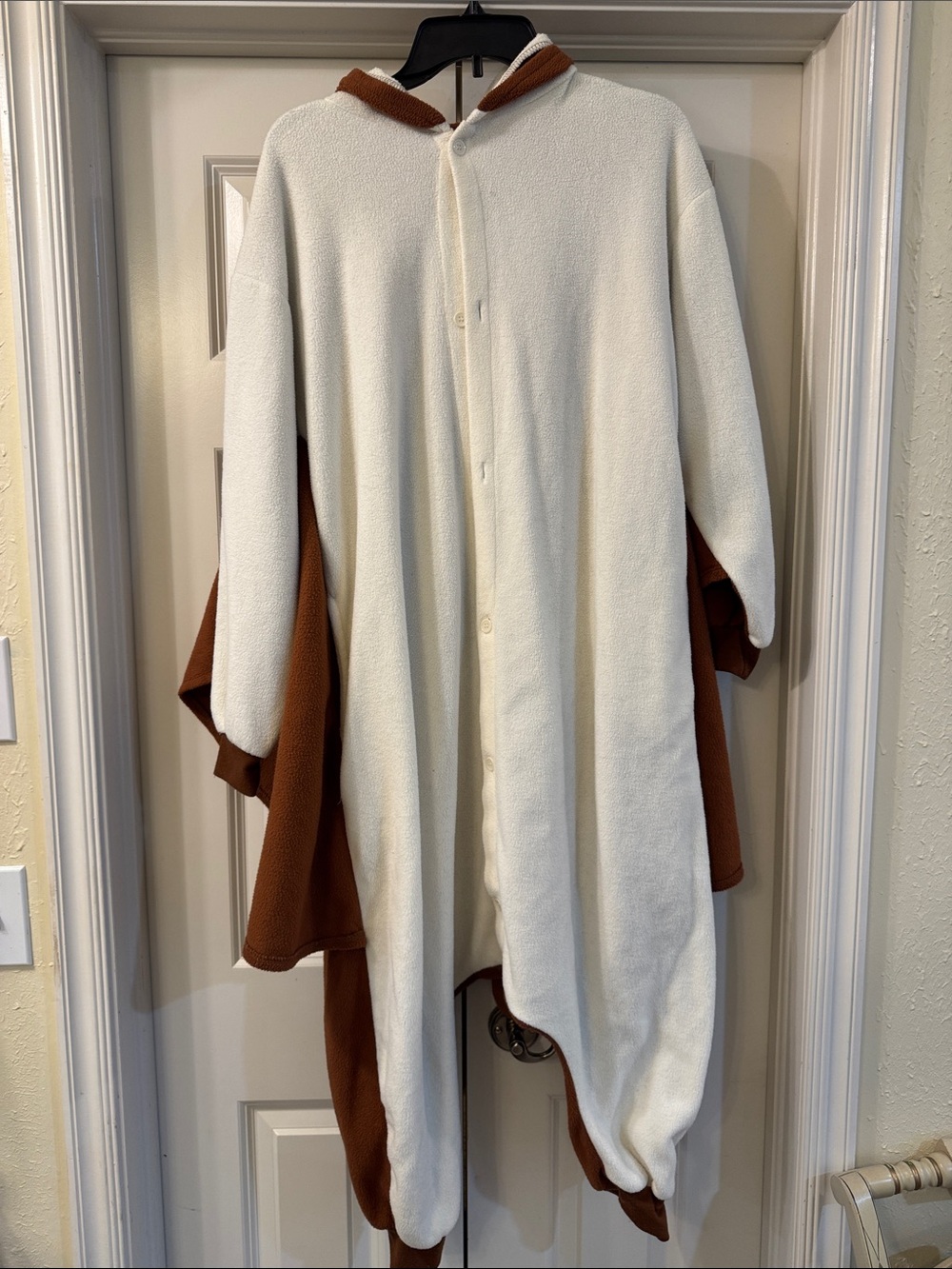 Cozy Kid’s Cream & Brown Flying squirrel onesie